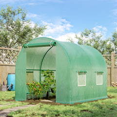 Kozy 245 x 200cm Polytunnel Greenhouse - Green