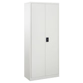 Kozy Lockable Filing Cabinet Tall Adjustable Shelf Large Office Storage for Office Use, White