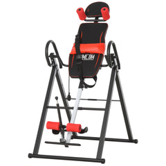 Kozy Gravity Inversion Table with Safety Belt Adjustable Hand Stand for Muscle Pain Relief, Red