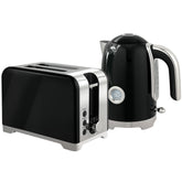 Kozy - Retro Toaster and Kettle Set - Black