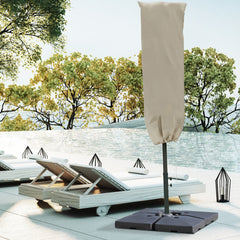 Outsunny Cantilever Umbrella Cover Outdoor Parasol Protector Weatherproof Garden Patio with Rod, Zipper | Aosom UK