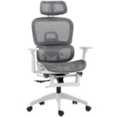 Kozy - Multi-Adjustable Mesh Office Chair - Grey and White