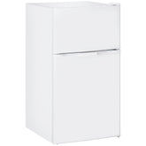 Kozy - 88L Under Counter Fridge Freezer, Small Refrigerator with 5-Setting, 3 Star Freezer Rating, White