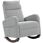 Kozy - Corduroy Rocking Armchair - Grey