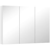 Kozy - Three-Mirror Bathroom Storage Cabinet - White