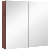 Kozy Double Door Bathroom Mirror Cabinet, Wall Mounted Bathroom Storage Cabinet, Soft Closing, 63L x 60Hcm