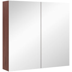 Kozy Double Door Bathroom Mirror Cabinet, Wall Mounted Bathroom Storage Cabinet, Soft Closing, 63L x 60Hcm