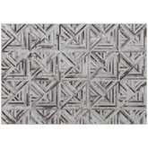 Kozy - Modern Area Rug, Triangle Pattern Non-Slip Washable Rug, Chenille Floor Carpet for Living Room, Bedroom, Dining Room, Home Office, 290 x 200 cm, Brown