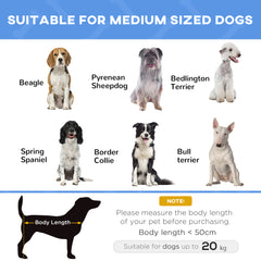 Kozy Raised Dog Bed Cat Elevated Lifted Portable Camping w/ Metal Frame Blue (Medium)