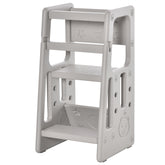 Kozy Kids Step Stool, with Adjustable Platform and Non-Slip Mat – Grey
