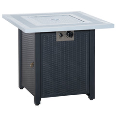 Kozy 71 x 71cm 40000 BTU Gas Firepit Table - Black/Grey
