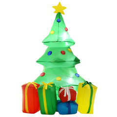 Kozy 5ft Inflatable Christmas Tree Xmas Air Blown Holiday Decoration LED Lawn Yard Outdoor Ornaments