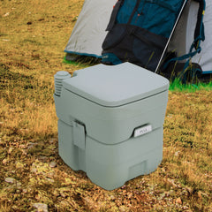 Kozy Portable Camping Toilet, 20L Flushable Porta Potty with 2 Detachable Tanks and Double Seal Valve for Travel Fishing Festival Campsite