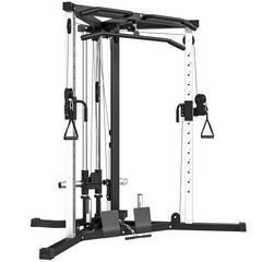 Kozy Home Gym Machine, Multifunctional Gym Equipment with High and Low Pulleys, Pull Up Bar, 15-Position Adjustable Strength Training Workout Station for Full Body Fitness