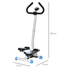 Kozy Twister Stepper, Step Machine with Adjustable Resistance, LCD Screen - Blue