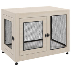 PawHut 2-in-1 Dog Cage & Side Table, with Two Doors, Cushion, for Large Dogs | Aosom UK
