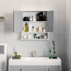 Kozy Bathroom Wall Storage Cabinet - Grey