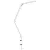 Kozy LED Desk Lamp, Dimmable Desk Light with Swing Arm and Clamp, Adjustable Eye-Caring Table Lamp with 2 Colour Modes & 5 Brightness Levels for Study, Drawing, Office, Architect, Task, White