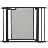 Kozy Pressure Fit Safety Gate, for Staircases, Hallways, Doorways w/ Extensions Kit, 75-103CM Adjustable Width - Black