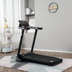 Kozy Folding Treadmill for Home Motorised Running Machine w/ LCD Display Black