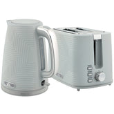 Kozy - Modern Kettle and Toaster Set - Grey