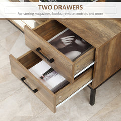 Kozy Light Industrial-Style TV Stand Cabinet - Brown/Black