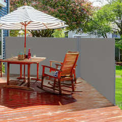 Kozy 6 x 2m Retractable Sun Side Awning Screen Fence Patio Garden Wall Balcony Screening Panel Outdoor Blind Privacy Divider – Grey