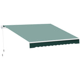 Kozy Manual Retractable Awning, 2.5x2 m-Dark Green
