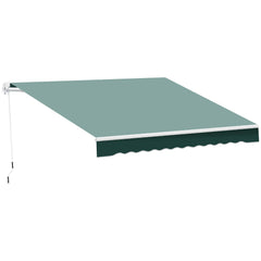 Kozy Manual Retractable Awning, 2.5x2 m-Dark Green