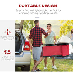 Kozy Set of 2 Folding Garden Beach Aluminium Frame Deck Chairs Deckchairs Seaside Folding Garden Patio Lounger, Red