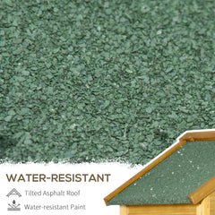 Kozy Wooden Garden Storage Shed Utility Gardener Cabinet w/ 3 Shelves and 2 Door, 191.5cm x 79cm x 49cm, Natural wood effect