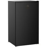 Kozy Under Counter Fridge, 91L Small Fridge with Chiller Box, Removable Shelf, Reversible Door, Adjustable Legs, Mini Refrigerator, Black