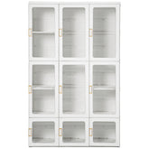 Kozy Portable Clothes Wardrobe for Bedroom, Foldable Clothes Organiser with Cube Storage, Hanging Rods, Magnet Doors, White