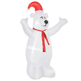 Kozy - 6ft Tall Outdoor Inflatable Bear Airblown Projection Holiday Christmas Lawn Décor