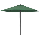 Kozy 2.8m Garden Parasol Umbrella, Round Outdoor Market Table Umbrella Sun Shade Canopy, Green