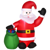 Kozy Inflatable Blow up Christmas Santa Claus 4ft LED Yard Holiday Decoration