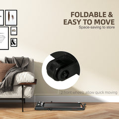 Kozy Foldable Walking Treadmill, with LED Display and Wheels, for Home, Office, Gym, Red