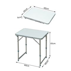 Kozy Patio Foldable Picnic Table-Silver