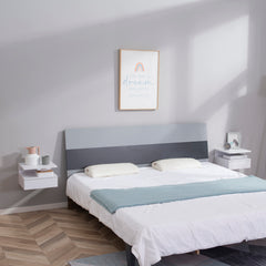 Kozy Set of Two Floating Bedside Tables - White