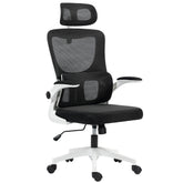 Kozy Ergonomic Office Chair, High Back Mesh Computer Desk Chair with Adjustable Headrest and Lumbar Support, Rotatable Armrests, Tilt Function for Home Office, Black