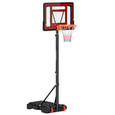 Kozy Portable Basketball Hoop Stand 160-210cm Adjustable Height Sturdy Rim Hoop w/ Large Wheels Stable Base & Net Free Standing