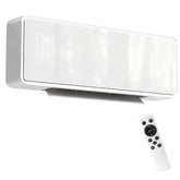 Kozy 2000W Ceramic Electric Heater with Fan, Adjustable Thermostat, Wall Mounted - White