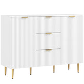 Kozy - 2-Door Sideboard with 3 Drawers and Adjustable Shelves - White
