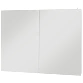 kleankin Illuminated Bathroom Mirror Cabinet: Wall Storage Cupboard with USB Charge, Adjustable Shelf, 90x15x70cm, White Shade | Aosom UK