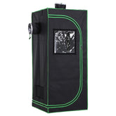 Kozy Grow Tent Reflective Mylar Hydroponic with Adjustable Vents and Floor Tray for Indoor Plant Growing, 60 x 60 x 140 cm (24.5" x 24.5" x 55")