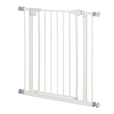 Kozy Pressure Fit Safety Gate, Adjustable Dog Gate, Pet Barrier for for Doorways, Staircases and Hallways with Auto Close, Double Locking, Opening 74-80cm, White