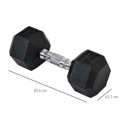 Kozy 2x8kg Hex Dumbbell Rubber Weights Sets Hexagonal Gym Fitness Lifting Home