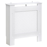 Kozy Wooden Radiator Cover Heating Cabinet Modern Home Furniture Grill Style White Painted (Small)
