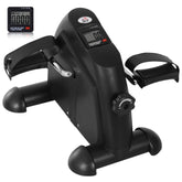 Kozy Mini Exercise Bike, Portable Pedal Exerciser, Under Desk Bike with LCD Display for Legs and Arms Training, Black