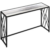 Kozy Console Table, Industrial Sofa Table with Metal Frame for Living Room, Hallway, 120 cm, Grey